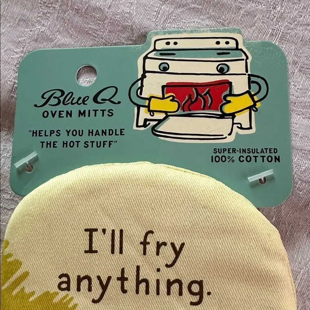 Blue Q Oven Mitt Cook Bake I’ll Fry Anything